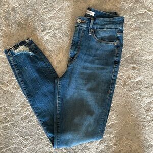 Good American distressed jeans